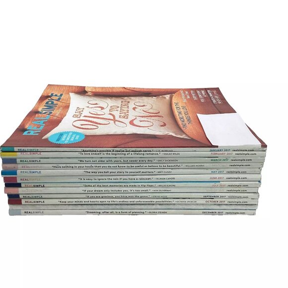 Real Simple Magazine (Life Made Easier) Complete Year 2017 - 12 Issues - Picture 2 of 16